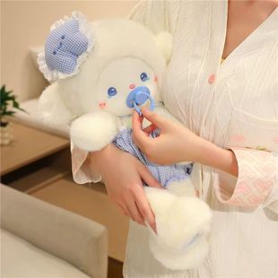 爆款磁吸奶嘴羊瞌睡小羊玩偶陪伴公仔布娃娃安抚玩具闺蜜生日礼物