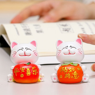 可爱治愈系元气招财猫装饰小摆件