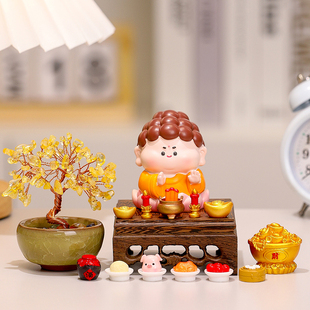 职场工位搭子办公室好运摆件如来考神手办加油励志中考高考小礼物