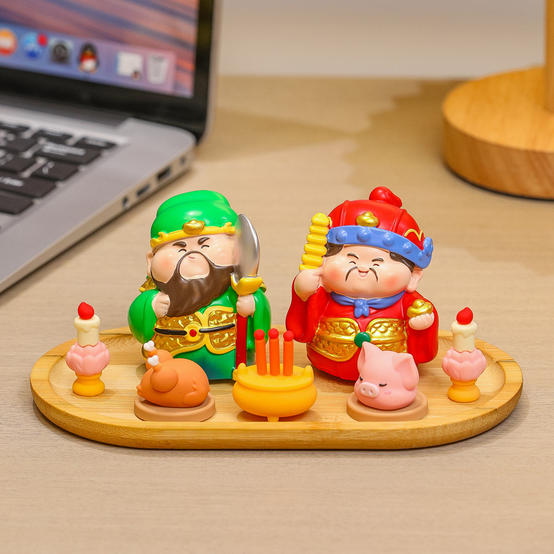 新款创意吉祥物五路财神爷小摆件