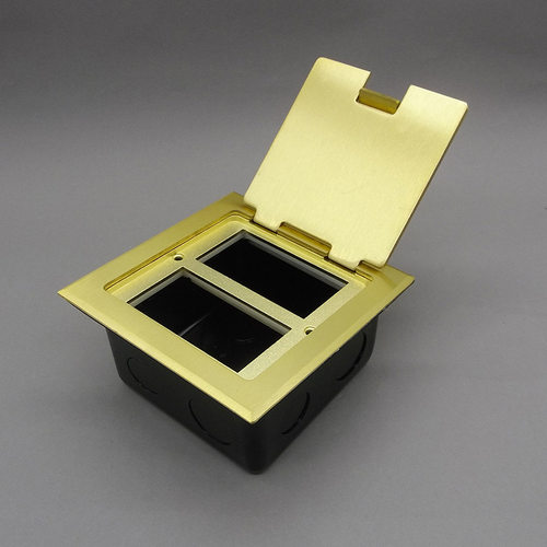 开启式120六位地插 翻盖六位地插可装6个模块 空架带底盒不含