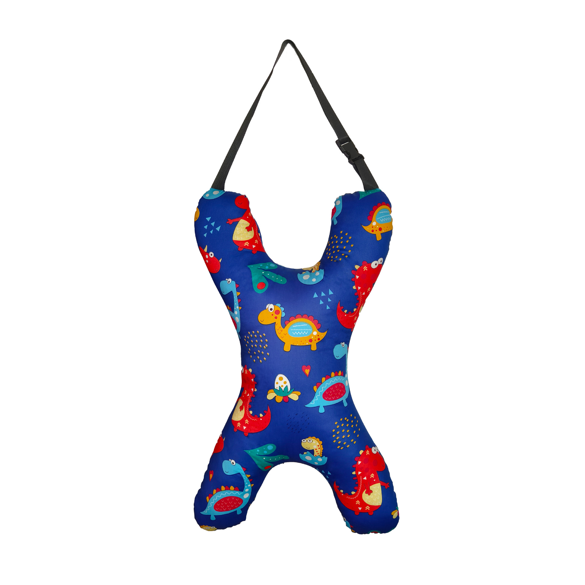 x型儿童汽车抱枕 安全卡扣车载抱枕出行车载睡觉颈枕车内靠枕