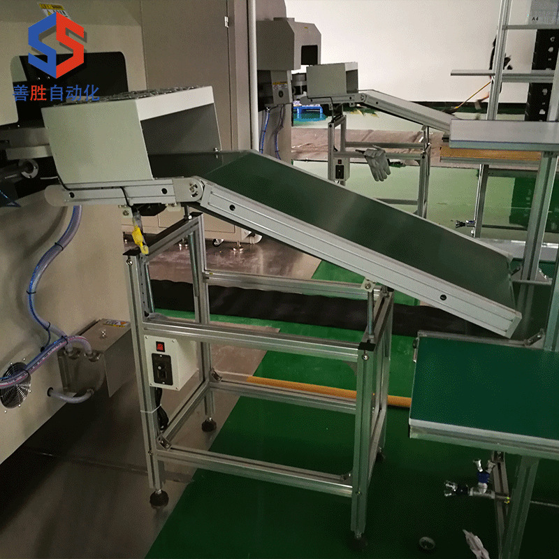 厂家供应PCB板后焊线波峰焊配套皮带输送机接驳输送线小型传送机