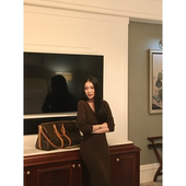 绵羊毛V领长袖 长款 修身 黄亮Elovey 针织连衣裙A04