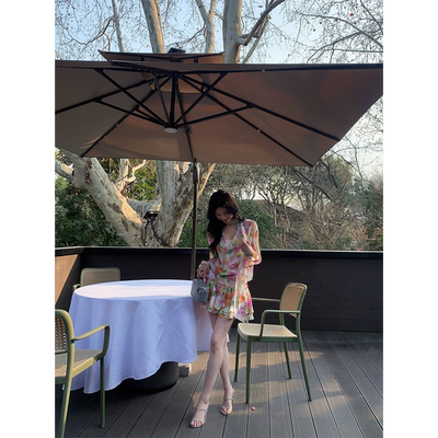 黄亮Elovey 浪漫花园 含吊带显高连衣裙设计感小众气质度假裙