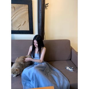 清冷系姐姐中长款 00pm 松紧腰半身裙 黄亮Elovey