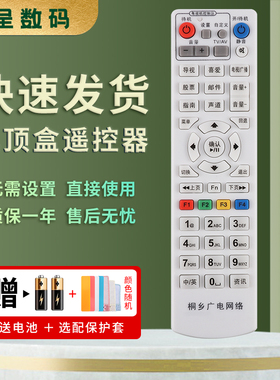 适用于桐乡广电网络机顶盒遥控器通用海宁 平湖广电数字电视机顶盒遥控器  NY-219-JX NY-261-JX