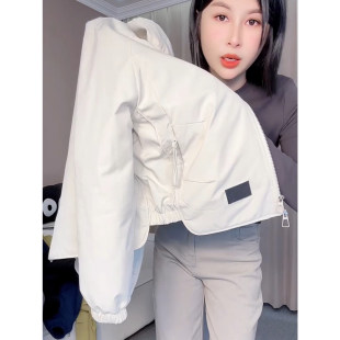 夹棉冲锋衣厚外套女短款2026春季新款小个子薄棉夹克二棉女装上衣