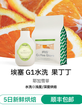 【IRIS咖啡】埃塞水洗果丁丁新产季精品手冲冷萃黑咖啡豆美式