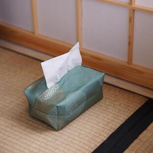 归云居 长安菊织锦抽纸袋 知舍布艺中式轻奢防尘抽纸袋餐巾收纳盒