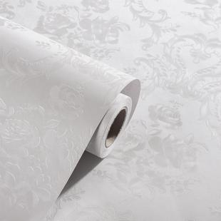 自粘墙纸加厚防水家用壁纸卧室客厅3d立体印花现代简约背景墙白色