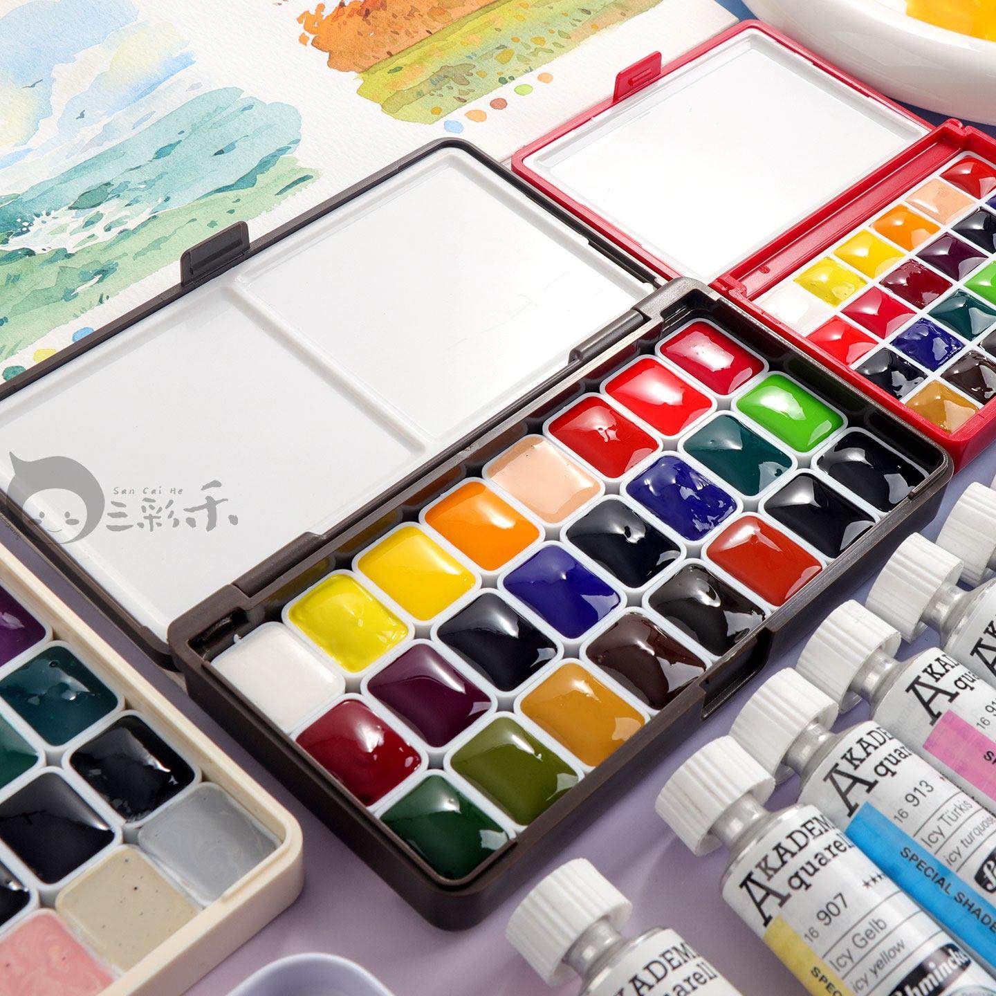 德国史明克学院级24色小史分装固体水彩颜料新手美术套装钢笔淡彩,文具电教/文化用品/商务用品,水彩颜料,淘宝优惠券,粉丝福利购,淘宝优惠卷