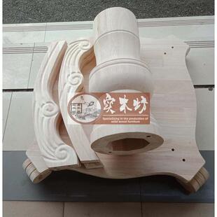 1.2-2.8米大理石圆台底座白坯台脚白胚餐桌脚白胚圆台脚实木底架