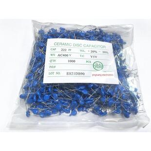 高压陶瓷安全标准Y型电容器250V/400V 102m 222m 472m间距7.5/10m