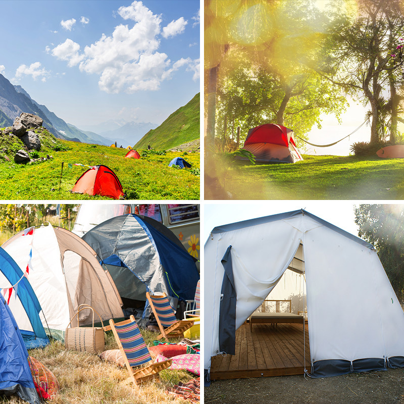 春天露营帐篷野炊直播背景布3d高级感网红拍照区男女主播抖音快手拍