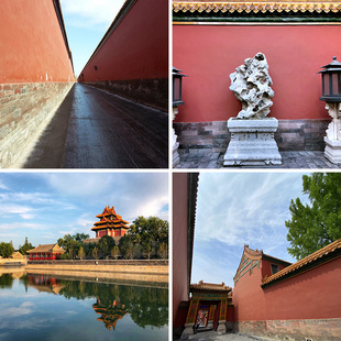 红色宫墙直播背景布新中式高清新款喷绘摄影场景布置高级感网红3d立体背景墙古装汉服拍照拍照区男女主播抖音