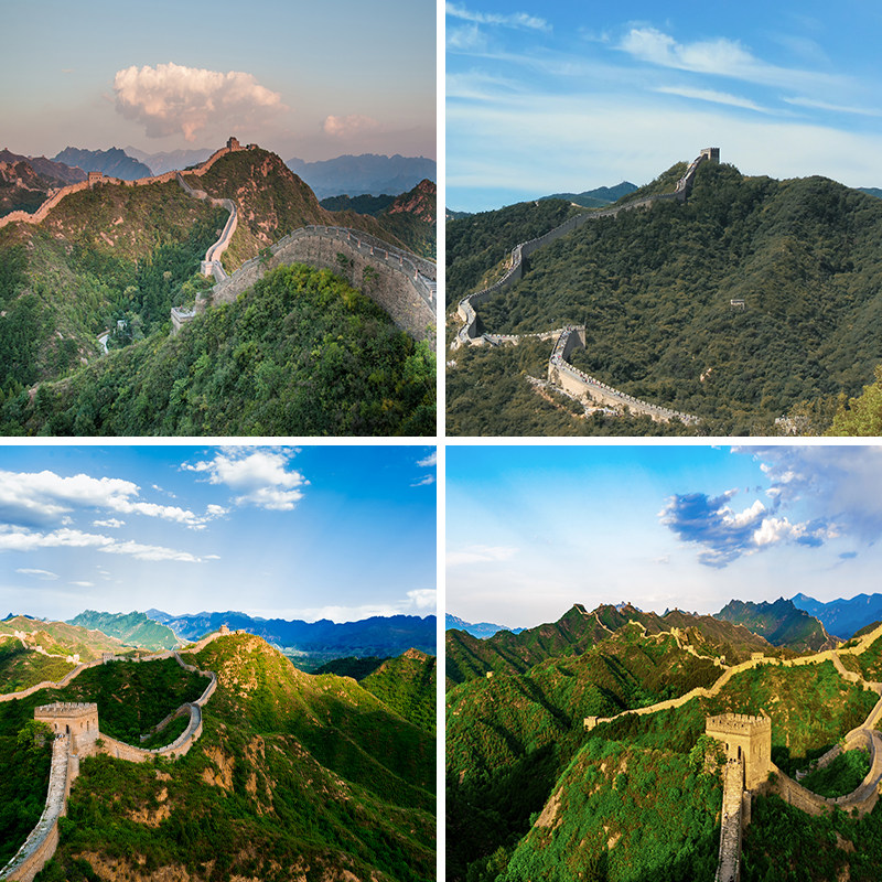 万里长城风景直播背景布3d立体背景墙高级感喷绘客厅直播间背景墙装
