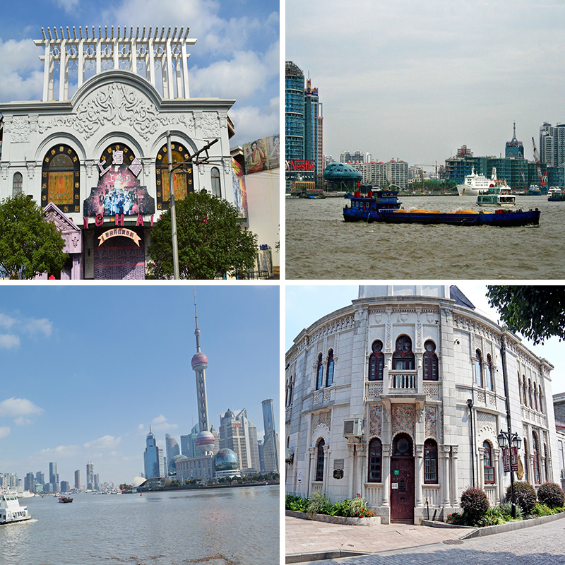 上海滩场景布置复古现代夜景东方明珠直播间场景直播背景布3d立体壁纸画风景色民国风情街港风布置高级感网红