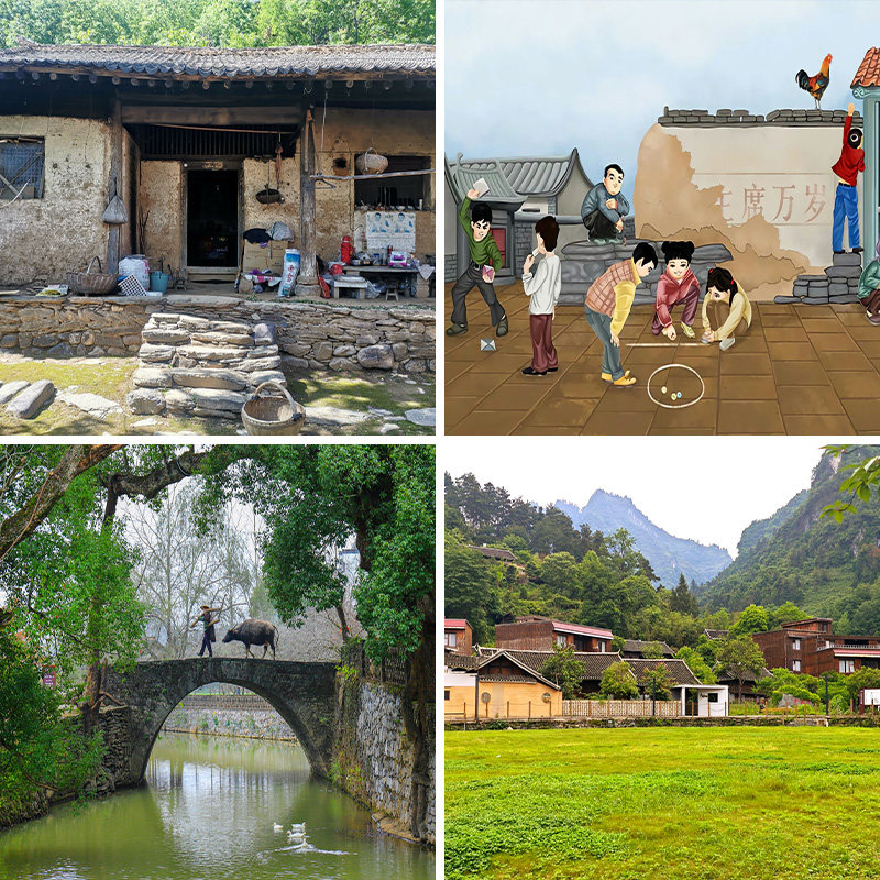 乡愁类直播背景布复古怀旧老房子农村老家情感男女主播抖音3d立体背景墙怀旧记忆背景图高级感8090年代拍视频