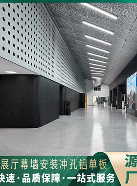 冲孔铝单板电影室内展示大厅幕墙装饰天花铝合金吊顶铝单板厂家