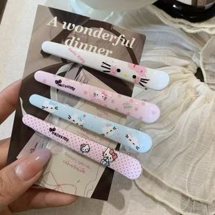 可爱卡通hellokitty发夹三丽鸥鸭嘴夹ins甜美尖嘴夹百搭化妆夹子