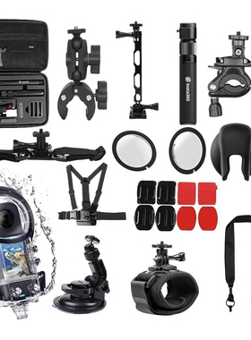 影石Insta360X5 X4运动全景相机配件Go3Ace pro骑行摩托车把支架