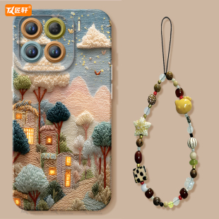 刺绣童话镇适用适用小米15手机壳14pro新款11套12por米13ultra系列硅胶15spro外壳mi保护12X全包12s限定版14
