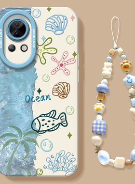 海洋世界适用华为nova13手机壳nova12pro套nowa6新款11硅胶7se保护10全包nove8高级novo9活力版5外壳ultra