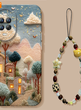 刺绣童话镇适用华为nova14手机壳nova13pro套nowa12新款11硅胶7se保护10全包nove8高级novo9活力版5外壳ultra