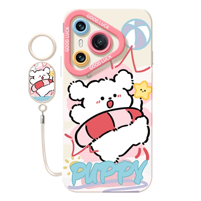 泳圈小狗适用华为Pura70手机壳P70pro套p60pro+新款全包镜头p50硅胶p40外壳p7o加p30por女p20pr0十p10plus