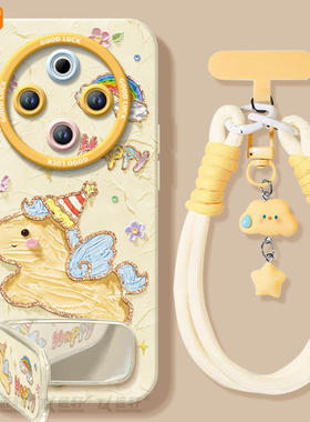 油画小马适用vivoY300Pro手机壳Y300pro+十新款V2410A全包vivo防摔v300pr0液态硅胶viv0丫保护套voviy男女加