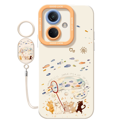 捕鱼猫咪适用荣耀200手机壳华为荣耀200Pro系列保护套新款外壳硅胶pr0全包防摔H0N0R200曲面屏Por高级感honor