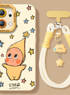 卡通star适用oppoReno14手机壳reno13pro新款11液态reno12硅胶保护7se镜头rone9外壳oppo套8全包0PP0软10