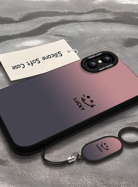 渐变笑脸适用苹果x手机壳iphonexr叉xr新款ipxsmax全包镜头xs maxiphonex保护10xsmax套xmax壳iPhone硅胶ipx