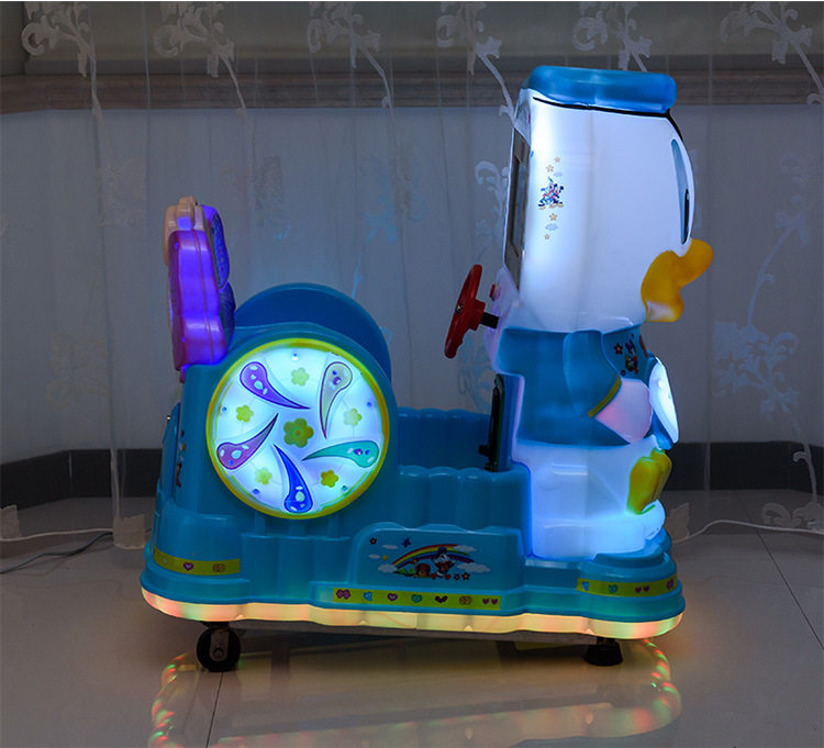 新款扫码投币摇摇车热卖小孩唐老鸭摇摆机儿童电动商用小孩玩具车