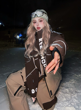 KeepMoney宫廷机能风滑雪服女单板防水保暖透气冬季滑雪服套装男