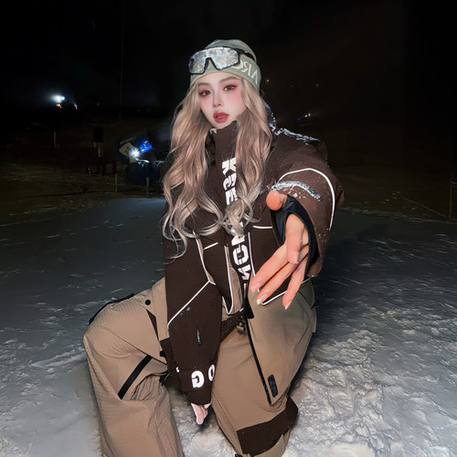 宫廷机能风滑雪服套装男女
