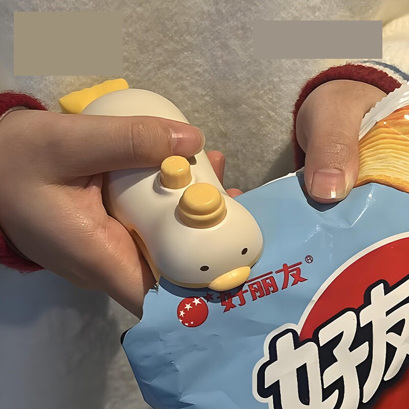 是封口器也是冰箱贴!迷你封口机小型家用充电式手压塑零食密封夹