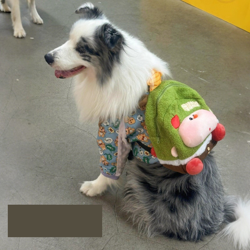 狗狗自背包大型犬外出自己背的包萨摩耶金毛阿拉便携零食双肩书包