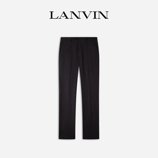 老钱风绵羊毛直筒修身 经典 商务西裤 休闲裤 男 LANVIN浪凡 长裤 男士