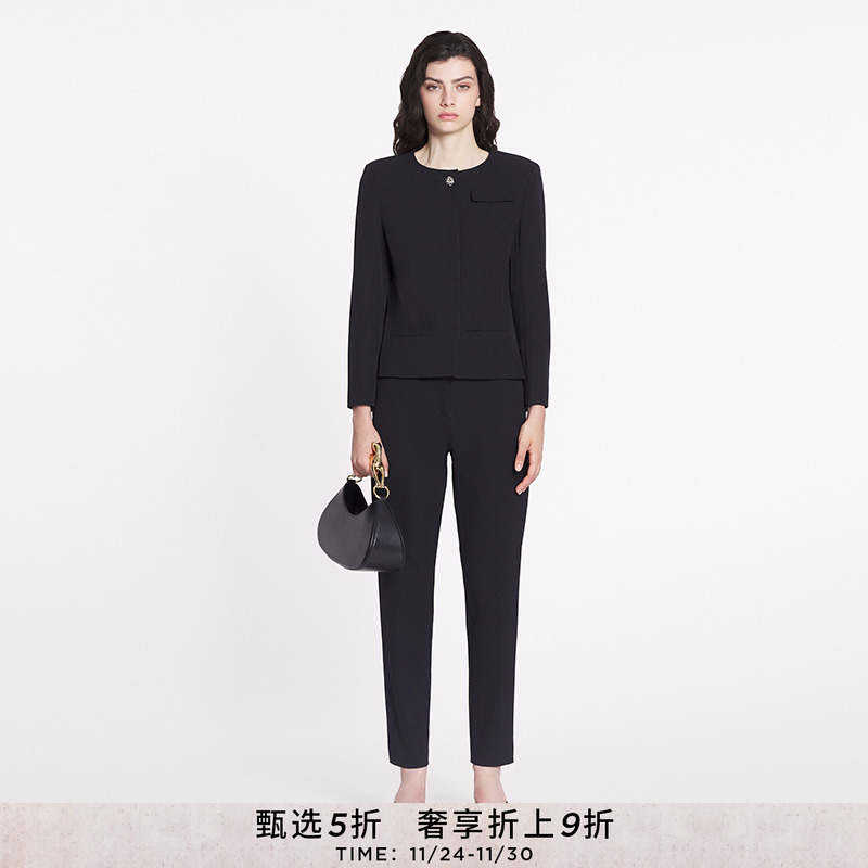 LANVIN浪凡女士纯色气质短外套