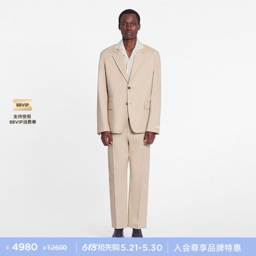 LANVIN浪凡男士纯色休闲西装