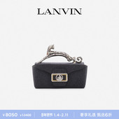新年甄选 LANVIN浪凡 女士迷你磨砂链条小猫包CAT PENCIL BOX