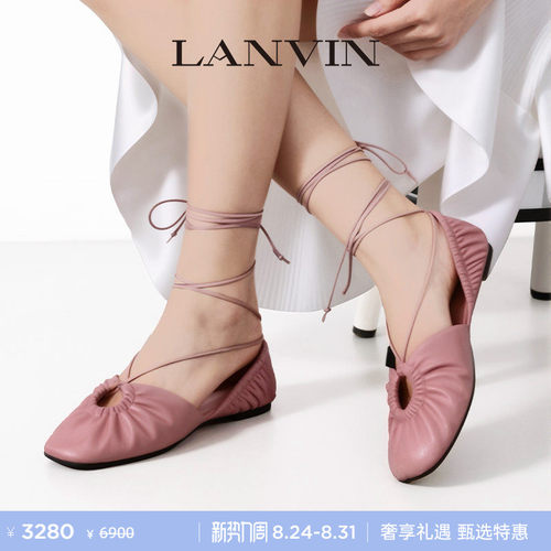 LANVIN浪凡女士绑带凉鞋