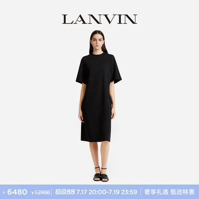 LANVIN浪凡女士收腰简约连衣裙