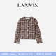 女士秋冬圆领绵羊毛粗花呢小香风短外套 LANVIN浪凡 新年奢礼