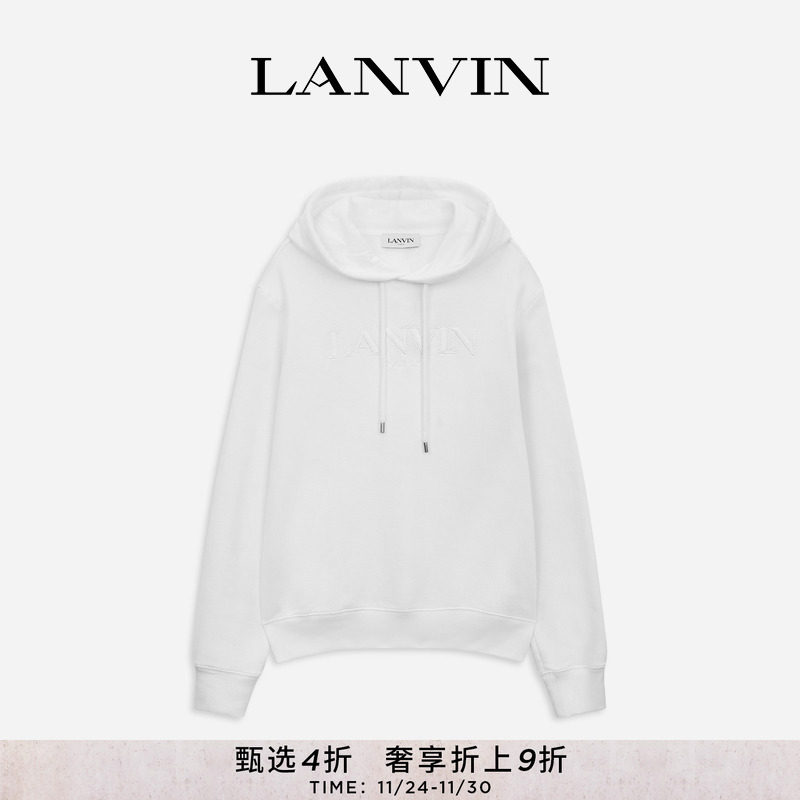 ���ۿ���ѡ��LANVIN�˷� ��ʿ LOGO ��ɫ��ͷ����