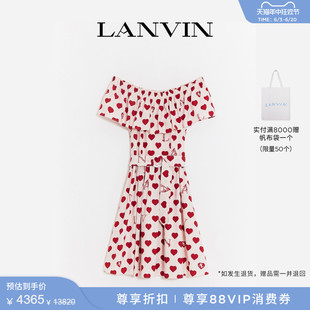 心动系列女士一字肩连衣裙 LANVIN浪凡