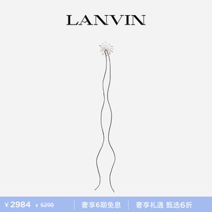 女士立体花卉设计镶钻轻奢优雅气质胸针配饰生日礼物 LANVIN浪凡