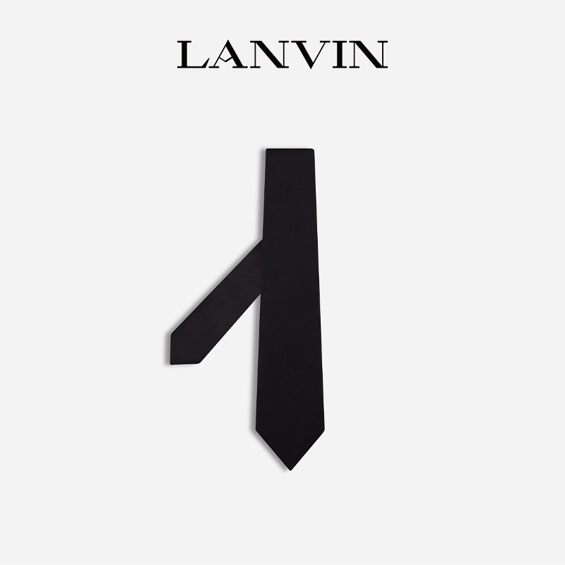 LANVIN浪凡 男士简约桑蚕丝商务领带